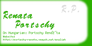 renata portschy business card